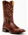 Image #1 - Cody James Men's Brandy Ostrich Leg Exotic Western Boots - Broad Square Toe , Red, hi-res