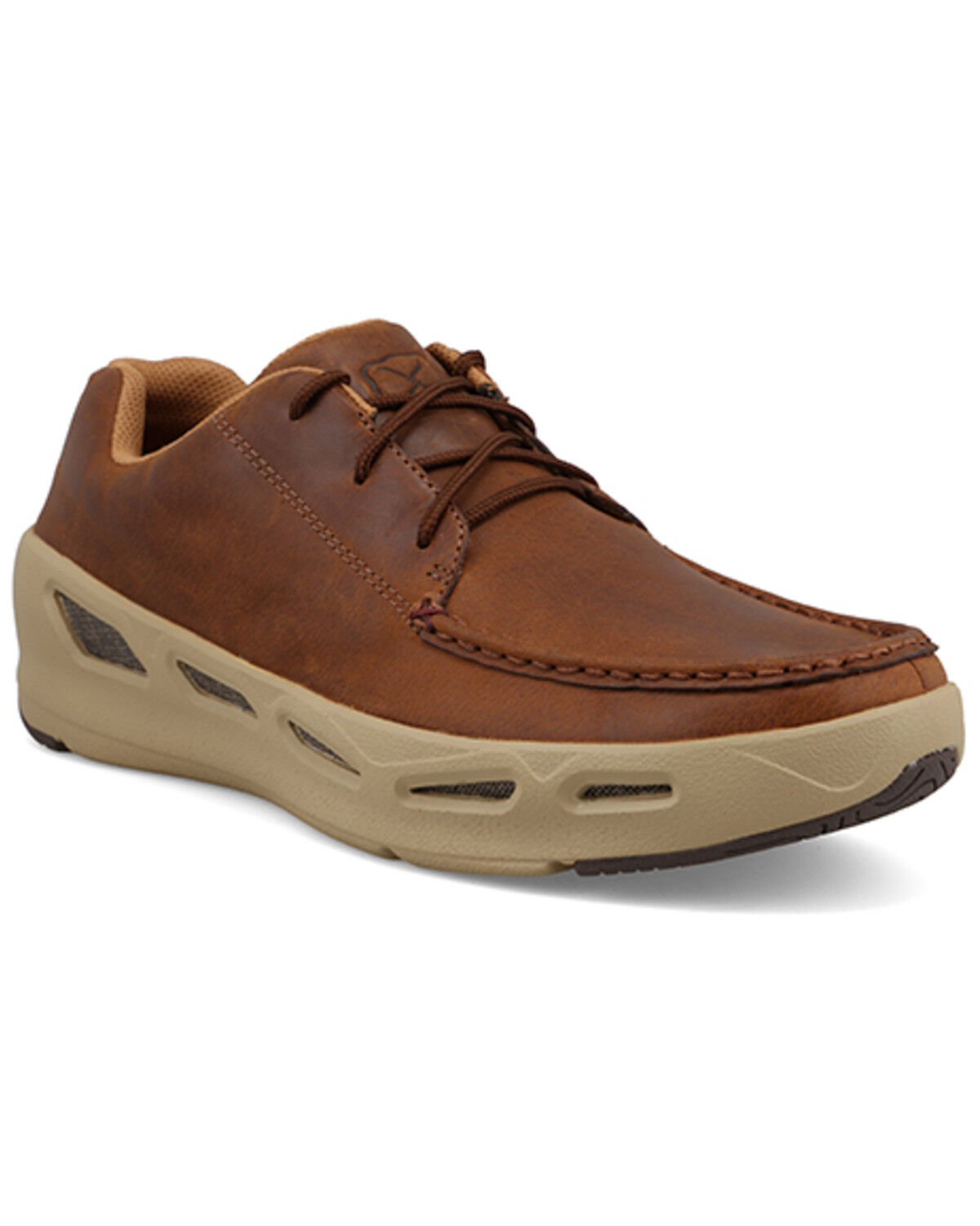 Twisted X Men's Peek-A-Boo Matrix Collection&trade; Casual Shoes - Moc Toe, Bark, hi-res
