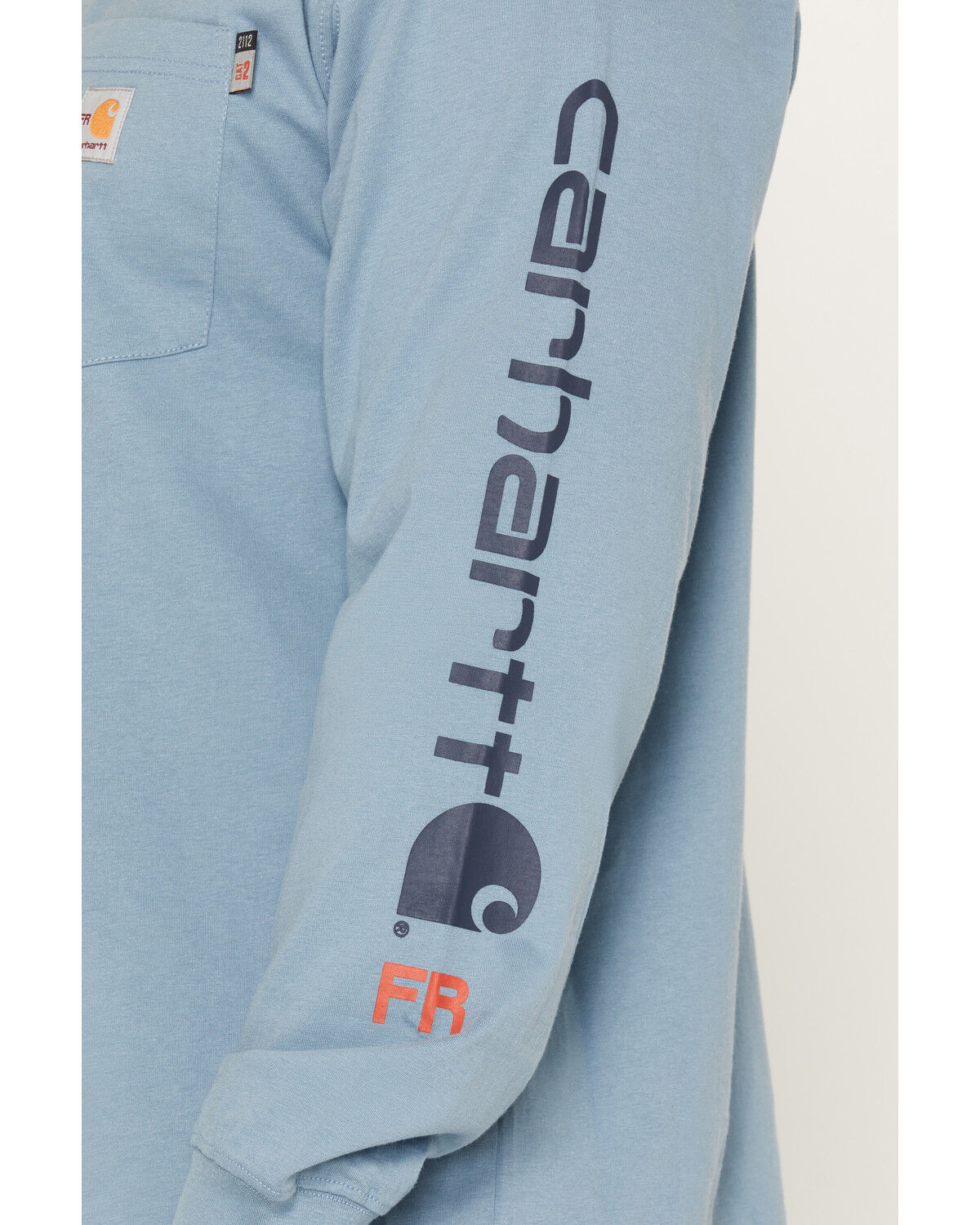 Image #3 - Carhartt Men's FR Force Irvine Loose Fit Logo Long Sleeve Graphic Work T-Shirt, Blue, hi-res
