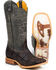 Image #1 - Tin Haul Men's Derrick Western Boots - Broad Square Toe , Brown, hi-res