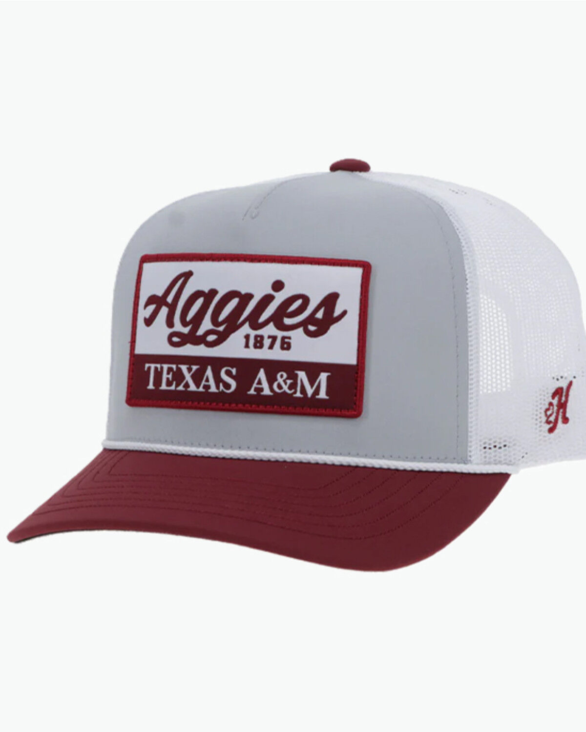 Hooey Men's Texas A&M Trucker Cap, Grey, hi-res