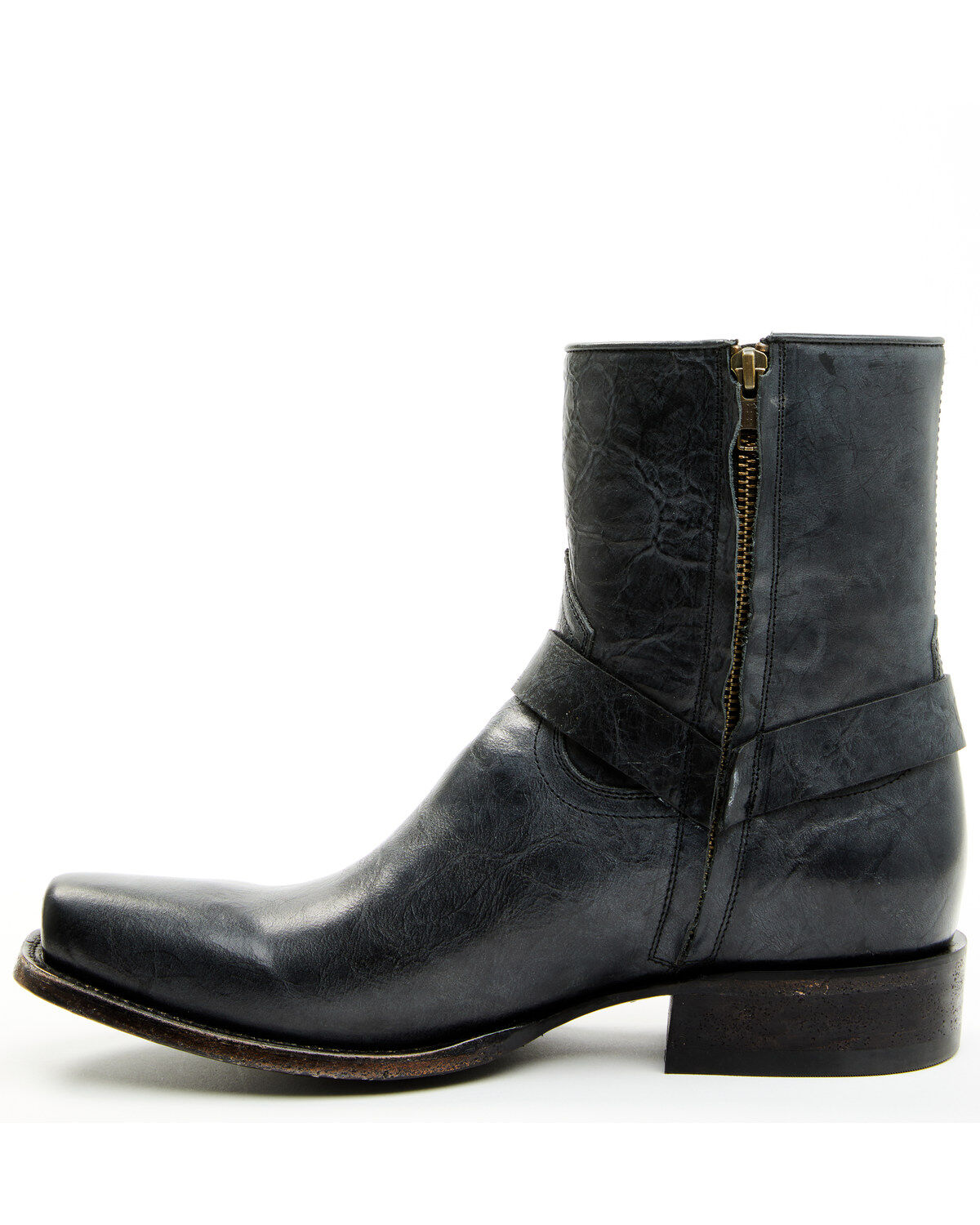 Image #3 - Moonshine Spirit&reg; Men's Pancho Harness Western Boots - Square Toe, Black, hi-res