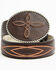 Image #1 - Idyllwind Women's Boot Stitch Leather Buckle Belt, Chocolate, hi-res