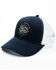 Image #1 - Moonshine Spirit&reg; Men's May Contain Whiskey Circle Graphic Mesh-Back Ball Cap, Navy, hi-res