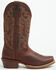 Image #2 - Justin Men's Frontier Cowboy Town Bay Performance Western Boots - Square Toe, Brown, hi-res