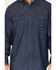Image #3 - Hawx Men's Denim Work Shirt, Indigo, hi-res