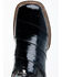 Image #6 - Dan Post Men's Eel Exotic Western Boots - Broad Square Toe, Black, hi-res