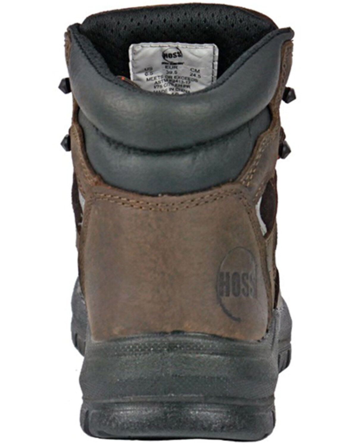 Image #5 - Hoss Men's Lorne 6" Lace-Up Work Boots - Composite Toe, Brown, hi-res