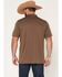Image #4 - RANK 45&reg; Men's Sierra Noble Border Print Short Sleeve Button-Down Polo, Brown, hi-res