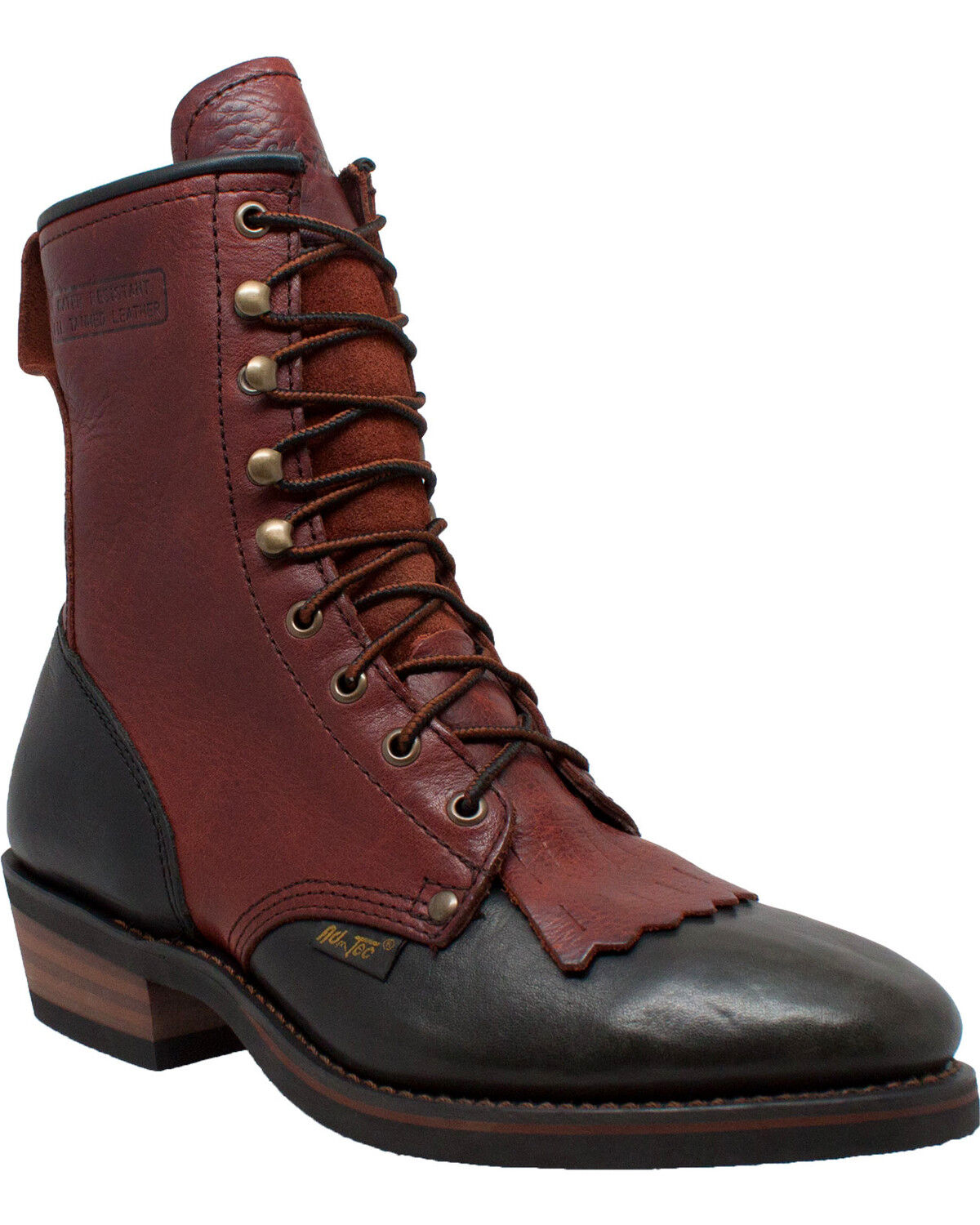 Image #1 - Ad Tec Men's Packer 9" Work Boots, Brown, hi-res