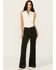 Image #1 - Rolla's Women's High Rise Eastcoast Corduroy Stretch Flare Jeans, Dark Green, hi-res