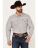 Image #1 - Kimes Ranch Men's Grimes Denim Long Sleeve Pearl Snap Western Shirt, Grey, hi-res