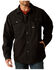 Image #1 - Ariat Men's Rebar Canvas Long Sleeve Snap Shirt Jacket, Black, hi-res