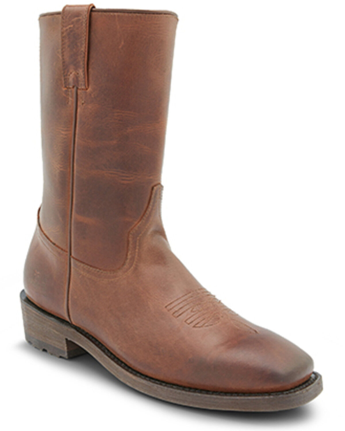 Frye Men's Nash Roper Western Boots - Square Toe, Dark Brown, hi-res