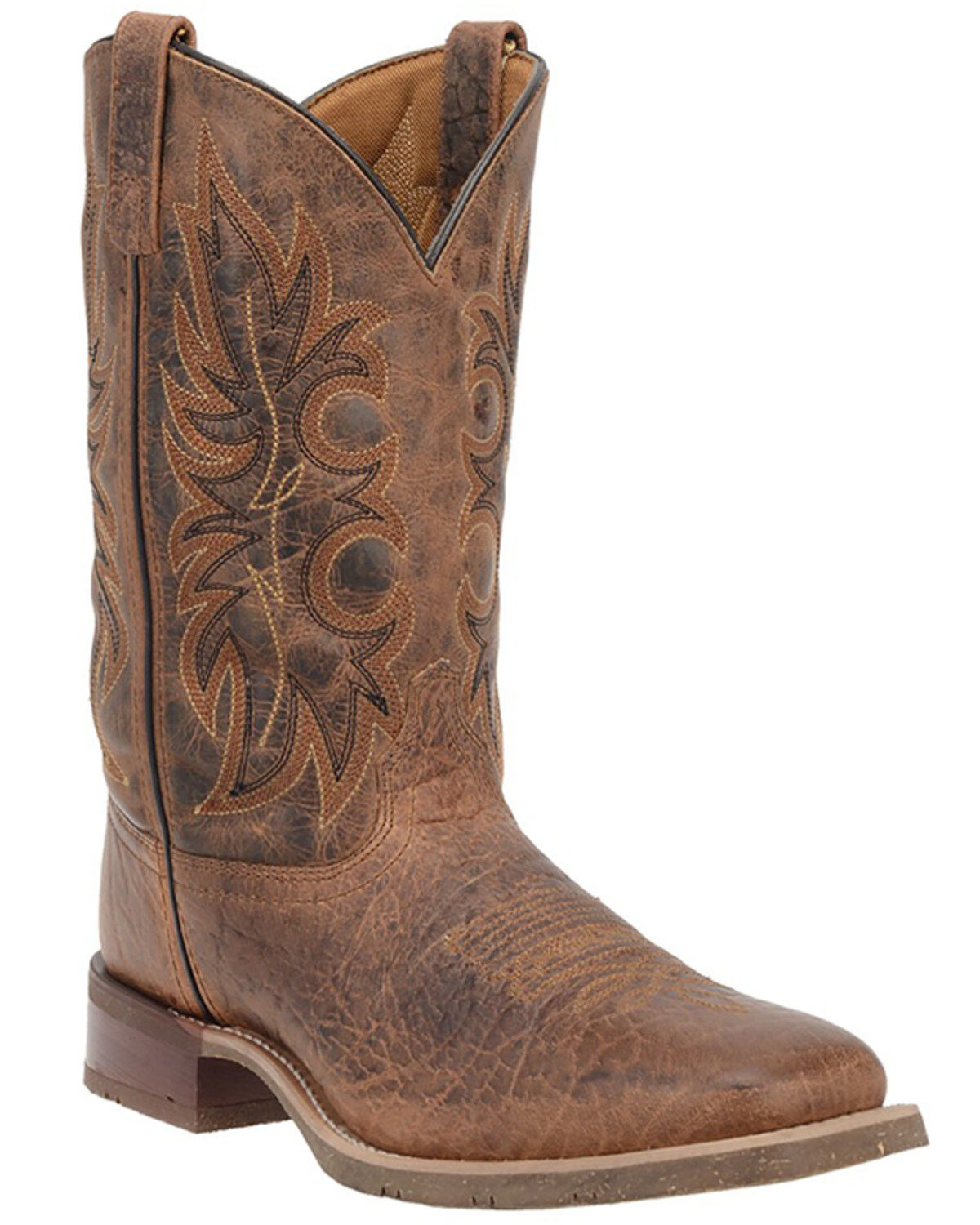 Image #1 - Laredo Men's Rustic Rancher Stockman Boots, Brown, hi-res