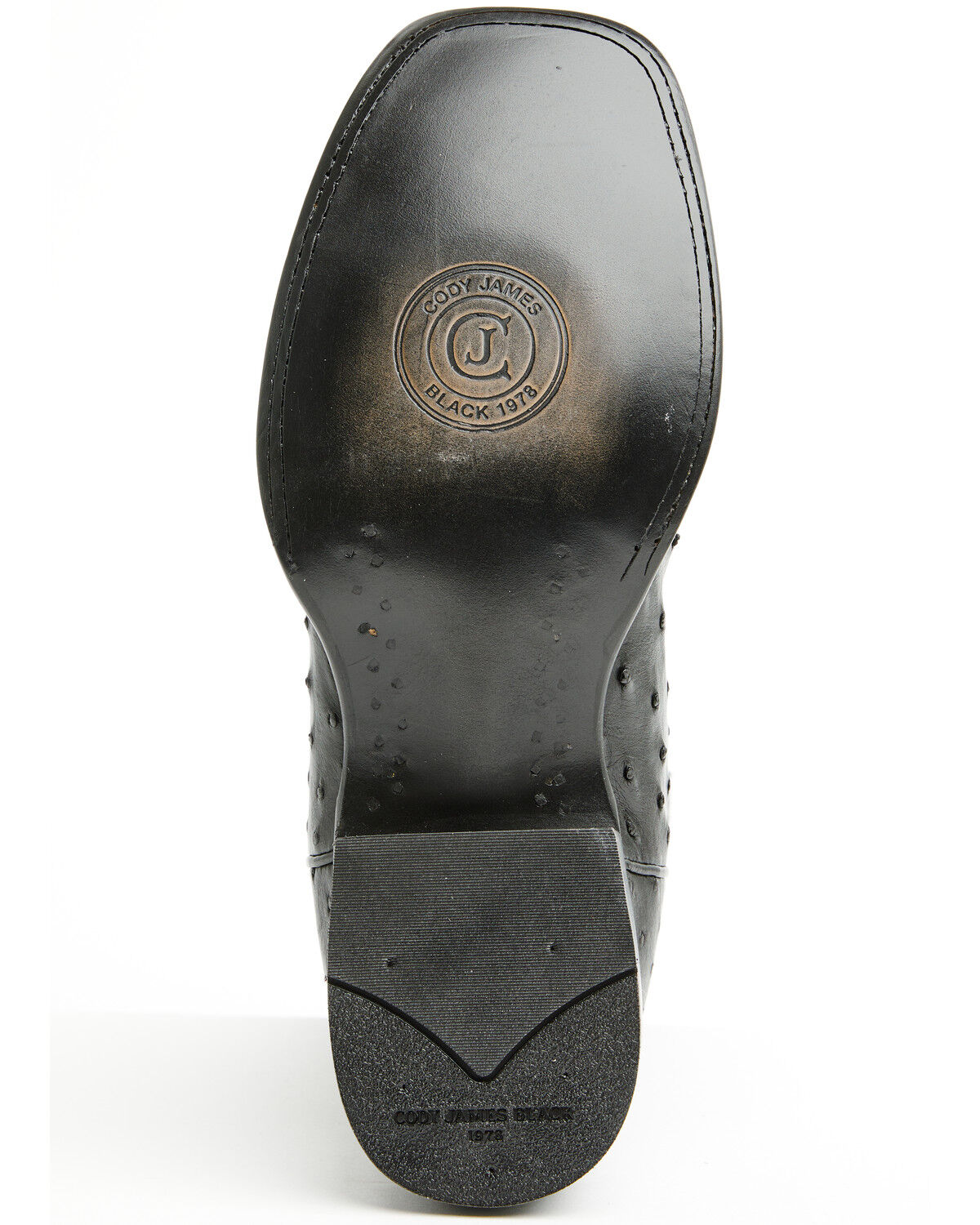 Image #7 - Cody James Black 1978&reg; Men's The Hayward Exotic Full Quill Ostrich Western Boots - Broad Square Toe, Black, hi-res