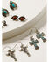 Image #4 - Shyanne Women's Canyon Sunset Longhorn Earrings Set, Silver, hi-res