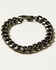 Image #1 - M & F Western Men's Gun Metal Silver Strike Chain Link Bracelet , Silver, hi-res