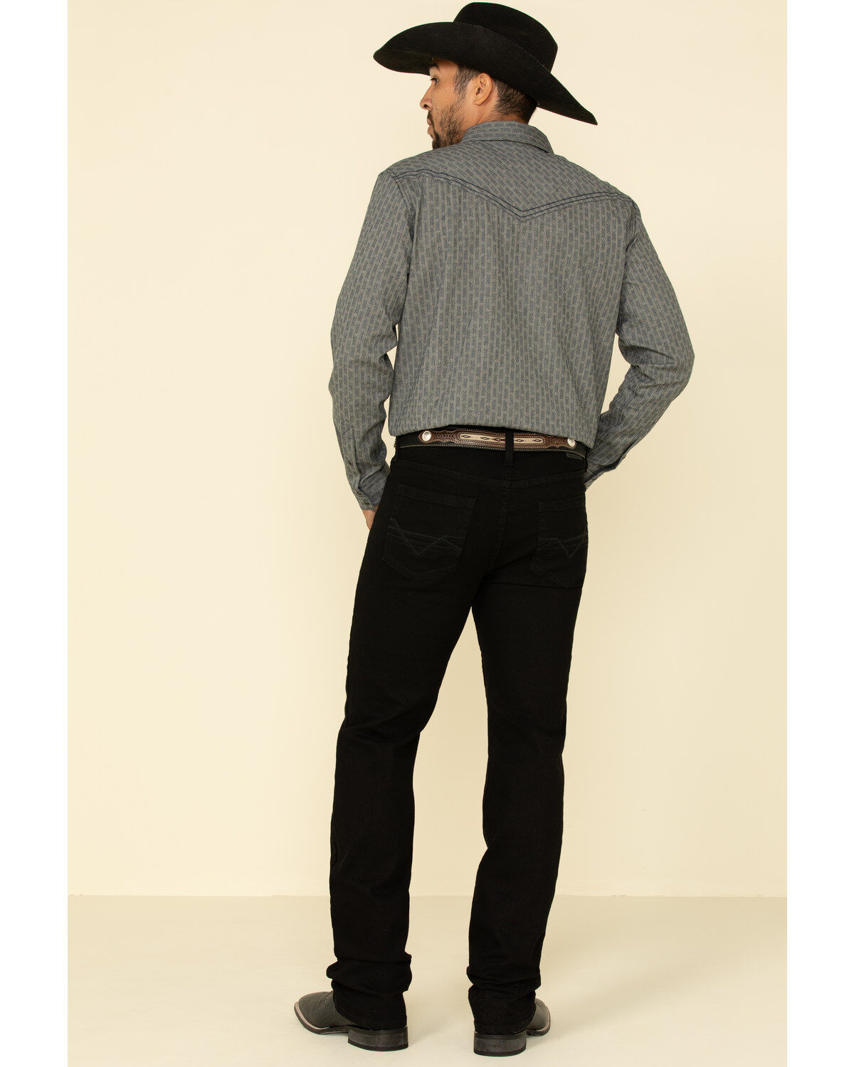Image #2 - Cody James Men's Night Rider Wash Jackson Slim Stackable Straight Stretch Denim Jeans, Black, hi-res