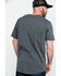 Image #2 - Hawx Men's Pocket Henley Short Sleeve Work T-Shirt - Tall, Charcoal, hi-res
