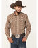 Image #1 - Cody James Men's Reverent Plaid Print Long Sleeve Snap Western Shirt - Tall, , hi-res