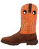 Image #3 - Durango Men's Rebel Performance Western Boots - Square Toe, Orange, hi-res