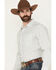 Image #2 - Gibson Trading Co Men's Luau Larry Geo Stripe Long Sleeve Button-Down Stretch Western Shirt, Ivory, hi-res