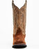 Image #4 - Laredo Men's Rigid Roughout Performance Western Boots - Broad Square Toe , Rust Copper, hi-res