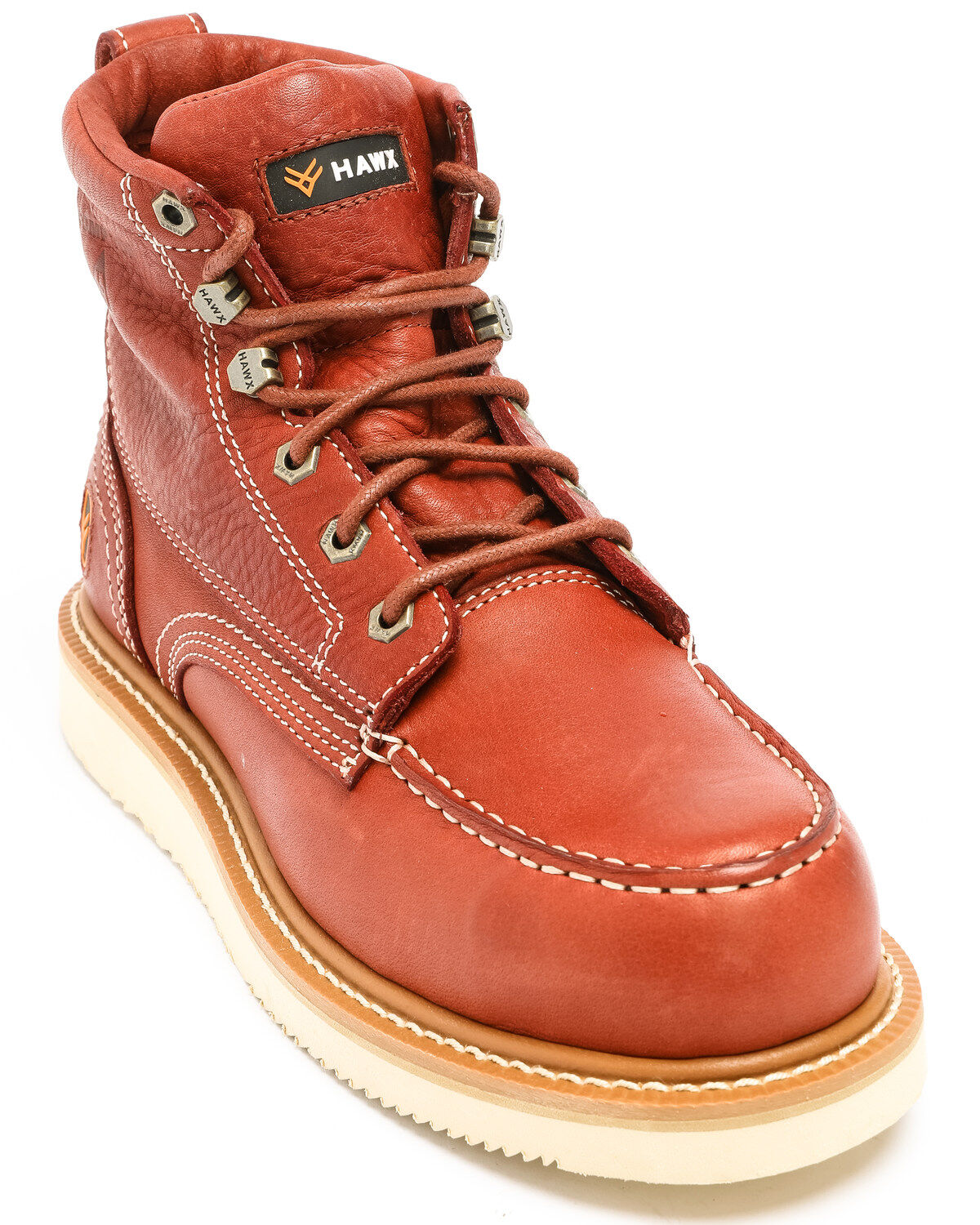 Hawx Men's 6" Grade Work Boots - Composite Toe, Red, hi-res