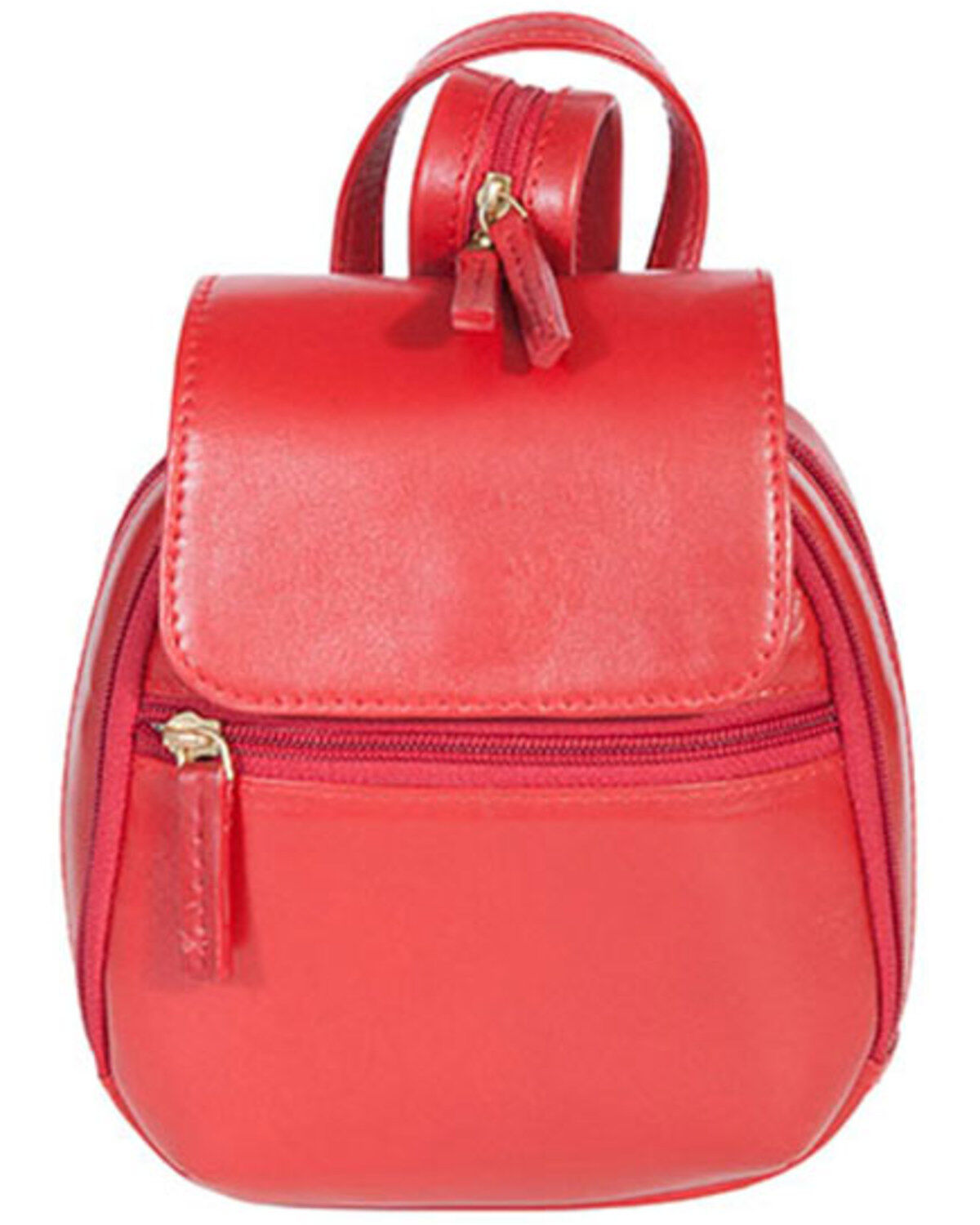 Image #1 - Scully Women's Poppi Leather Mini Backpack, Red, hi-res
