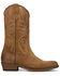 Image #2 - Frye Men's Grady Suede Short Western Boots - Medium Toe, Mushroom, hi-res