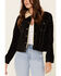 Image #3 - Scully Women's Faux Shearling Jean Jacket, Black, hi-res