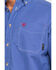 Image #4 - Ariat Men's FR Cobalt Print Liberty Long Sleeve Work Shirt, Blue, hi-res