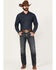 Image #1 - Moonshine Spirit&reg; Men's Pantera Wash Decker Slim Straight Stretch Denim Jeans, Dark Wash, hi-res
