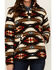 Image #3 - Wrangler Women's Southwestern Print 1/2 Zip Sherpa Fleece Pullover , Brown, hi-res