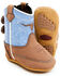 Image #2 - Cody James Infant Boys' Longhorn Poppet Boots- Round Toe, Brown/blue, hi-res