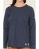 Image #3 - Ariat Women's FR Air Crew Long Sleeve Work Tee, Navy, hi-res