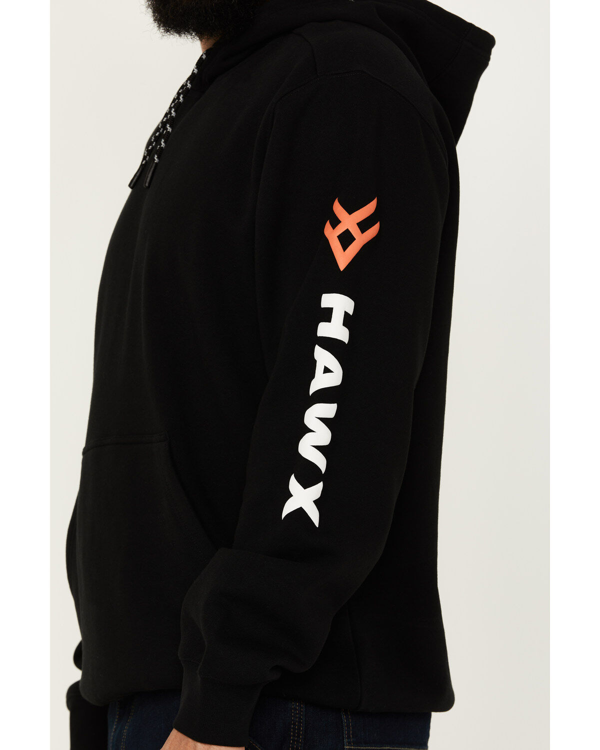 Image #3 - Hawx Men's Logo Sleeve Hooded Sweatshirt, , hi-res
