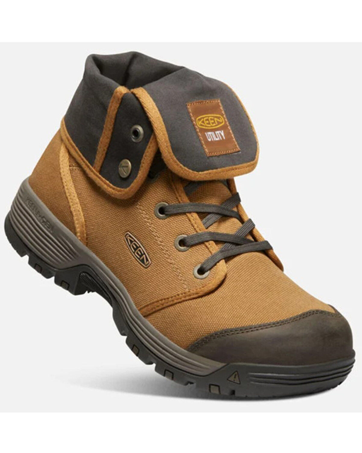 Image #1 - Keen Men's Roswell Mid Lace-Up Work Boots - Soft Toe, Brown, hi-res