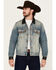 Image #1 - Moonshine Spirit&reg; Men's Slasher Medium Wash Denim Jacket, Medium Wash, hi-res