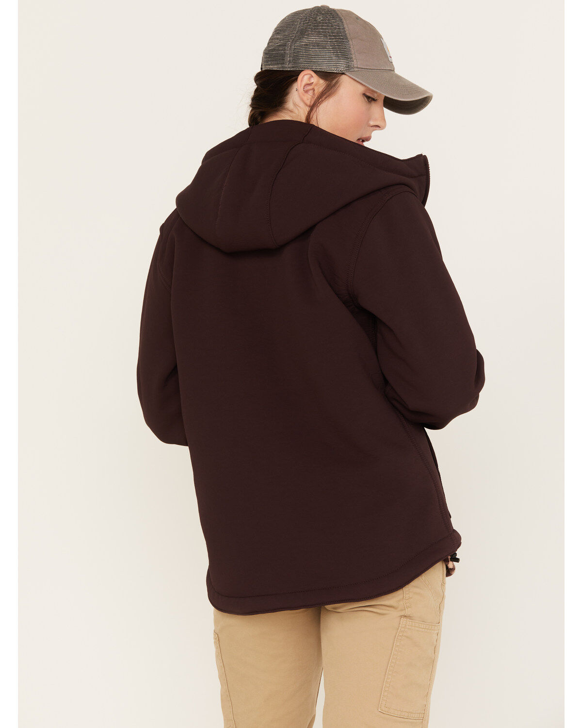 Image #4 - Carhartt Women's Super Dux&trade; Relaxed Fit Sherpa-Lined Active Jacket, Purple, hi-res