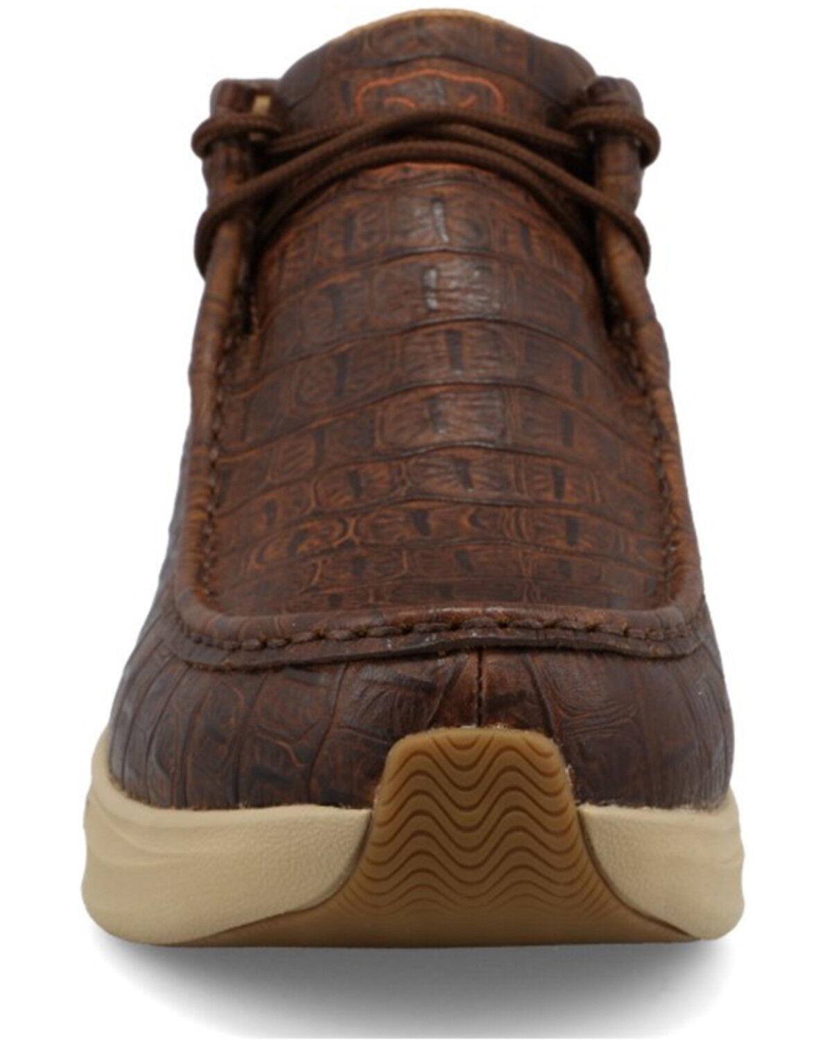 Image #4 - Twisted X Men's Feather X&trade; Caiman Print Casual Shoes - Moc Toe, Brown, hi-res