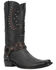 Image #1 - Dingo Men's War Studded Eagle Inlay Western Boot - Square Toe, Black, hi-res