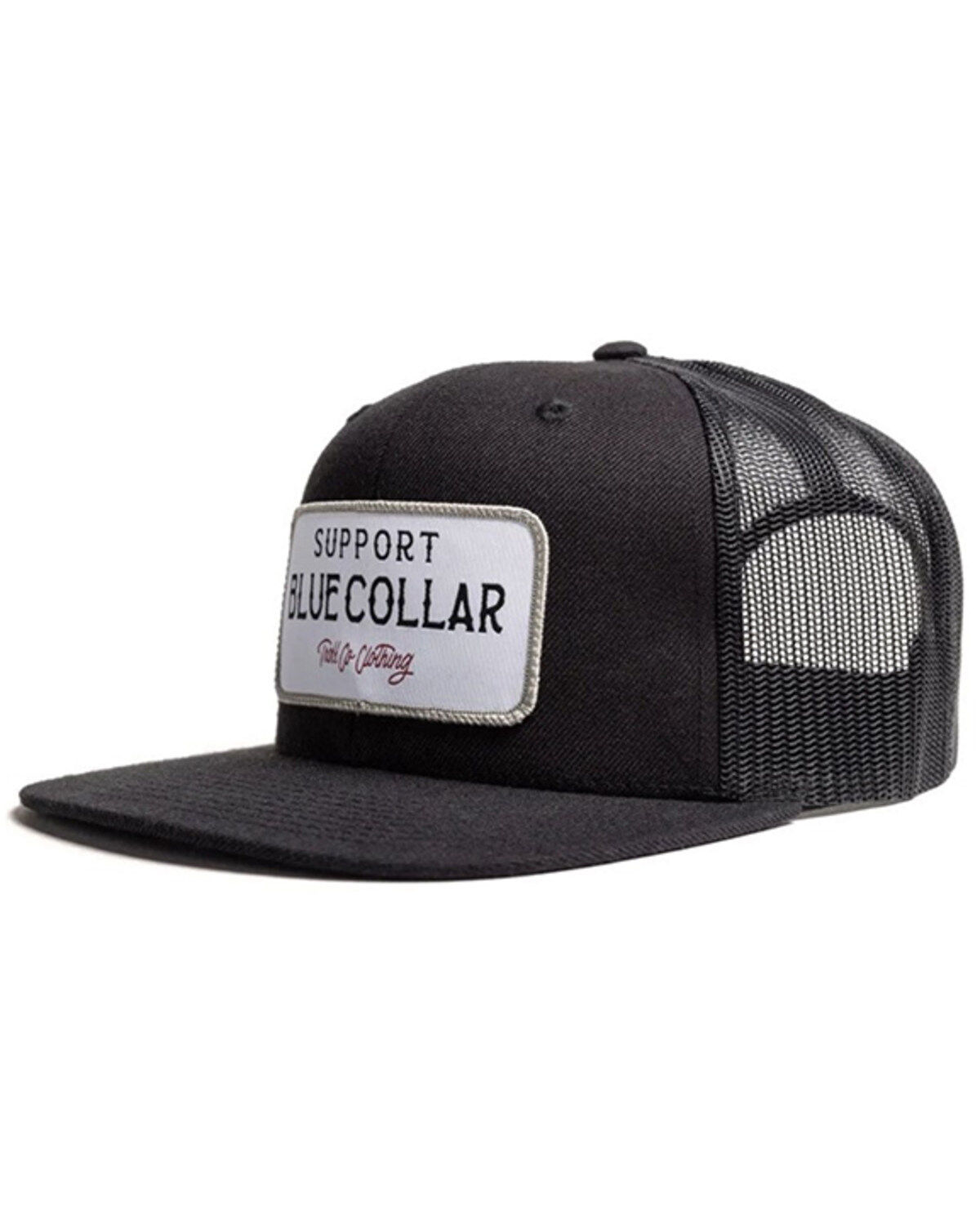 Image #1 - Troll Co Men's Barricade Logo Patch Ball Cap, Black, hi-res