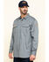 Image #3 - Hawx Men's FR Long Sleeve Woven Work Shirt - Tall, Silver, hi-res