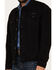Image #3 - Wrangler Men's Shadow Black Unlined Button-Down Denim Jacket, Black, hi-res