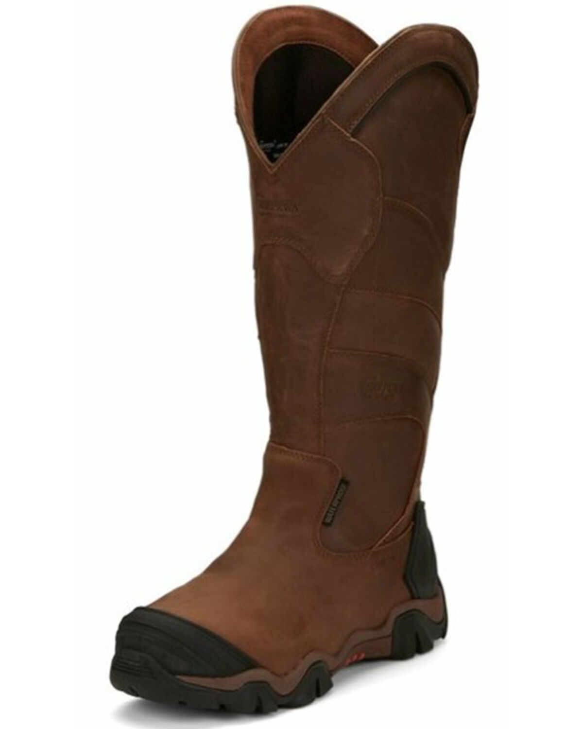 Image #2 - Chippewa Men's Cross Terrain Waterproof Snake Boots - Nano Composite Toe, Brown, hi-res