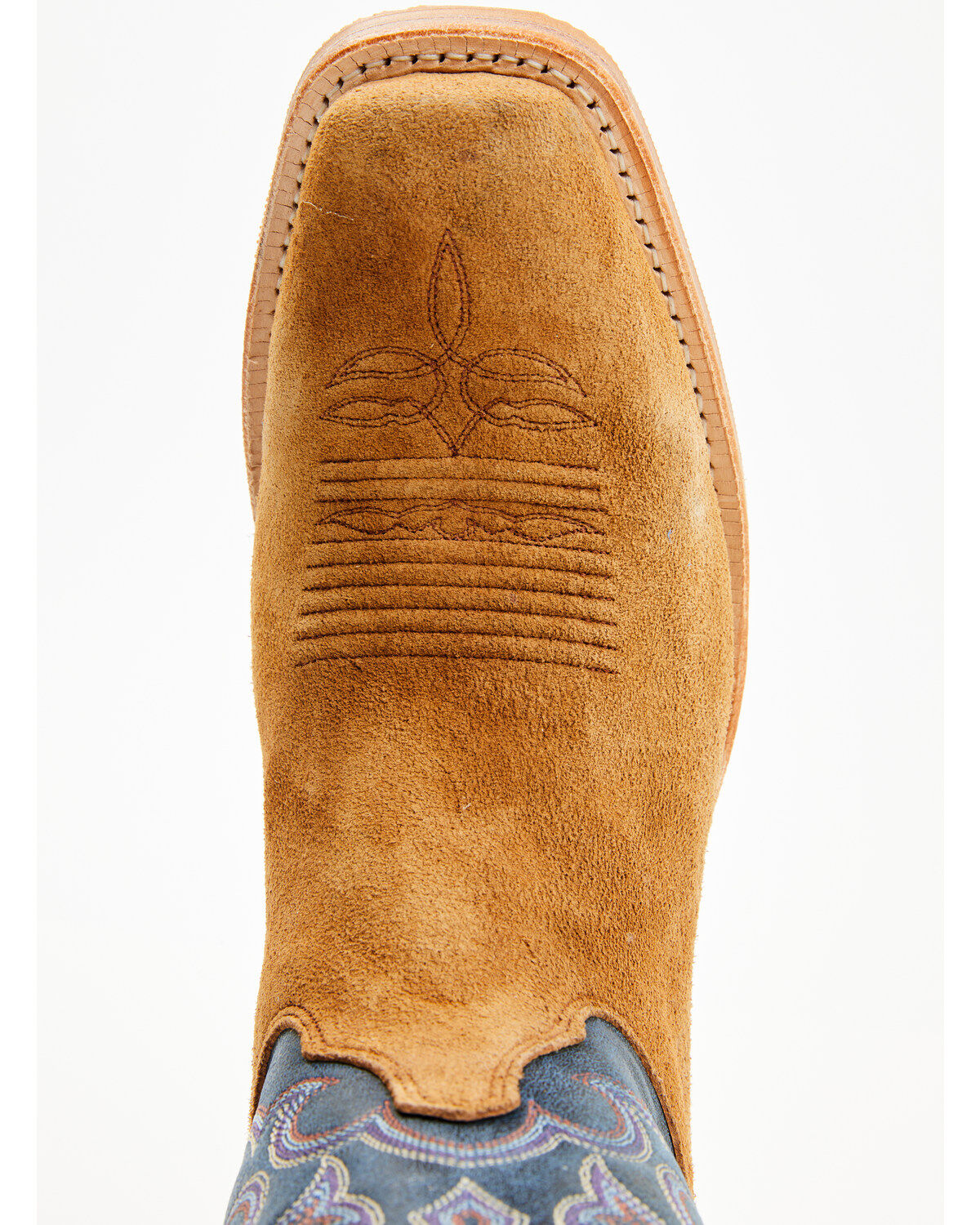 Image #6 - Justin Men's 11" Fergus Roughout Performance Western Boots - Square Toe, Tan, hi-res