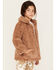 Image #2 - Urban Republic Little Girls' Faux Fur Long Coat , Cream, hi-res