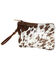 Image #1 - Myra Bag Women's Hair-On Hide Small Pouch Wristlet Bag, Brown, hi-res